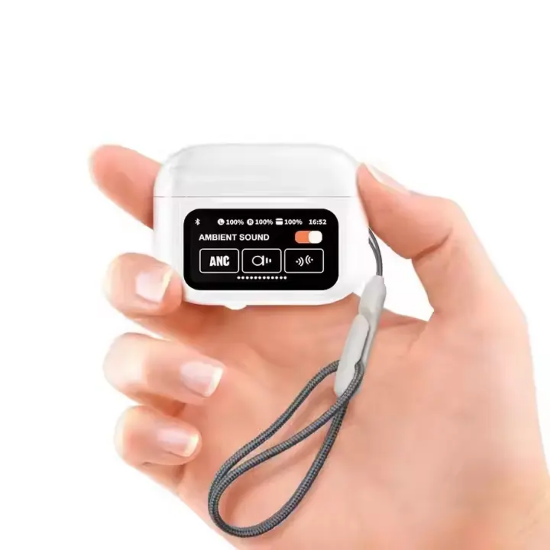 Airpods with smart touch display