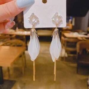 পাখির পালকের টাসেল দুল - Feather Tassel Earrings